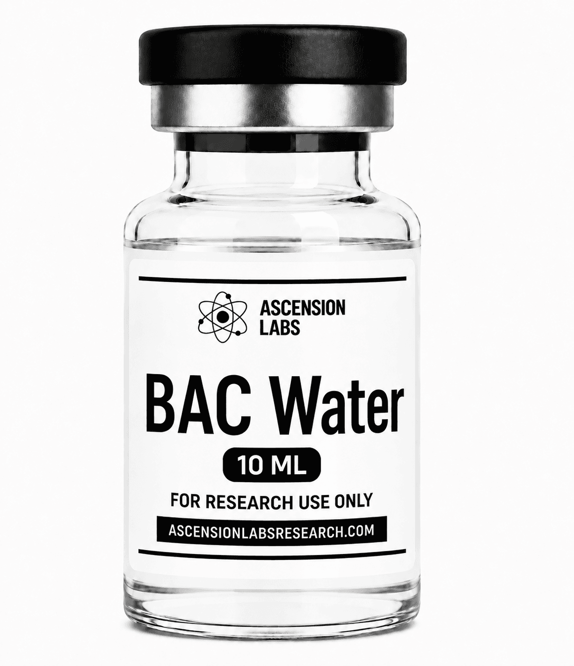 Bacteriostatic Water 10mL Research Peptide Vial