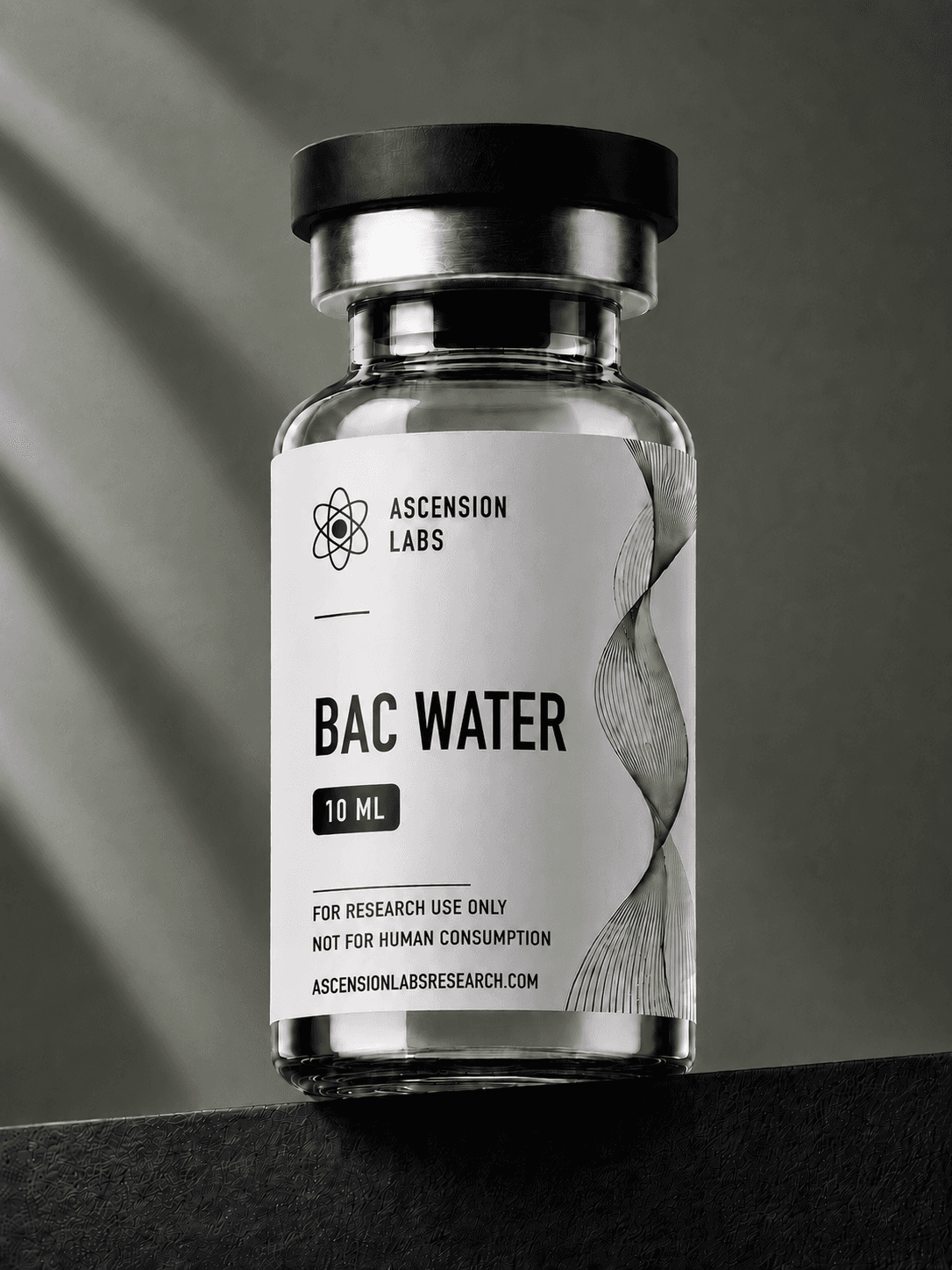 Bacteriostatic Water 10mL Research Peptide Vial