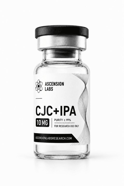 CJC-1295 wo DAC + Ipamorelin  10mg (5mg/5mg) Research Peptide Vial - Ascension Labs