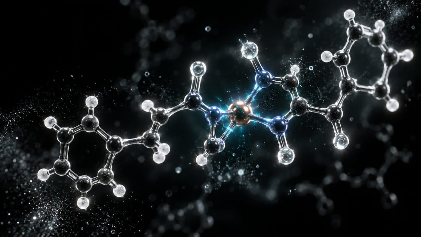 Copper tripeptide molecular structure