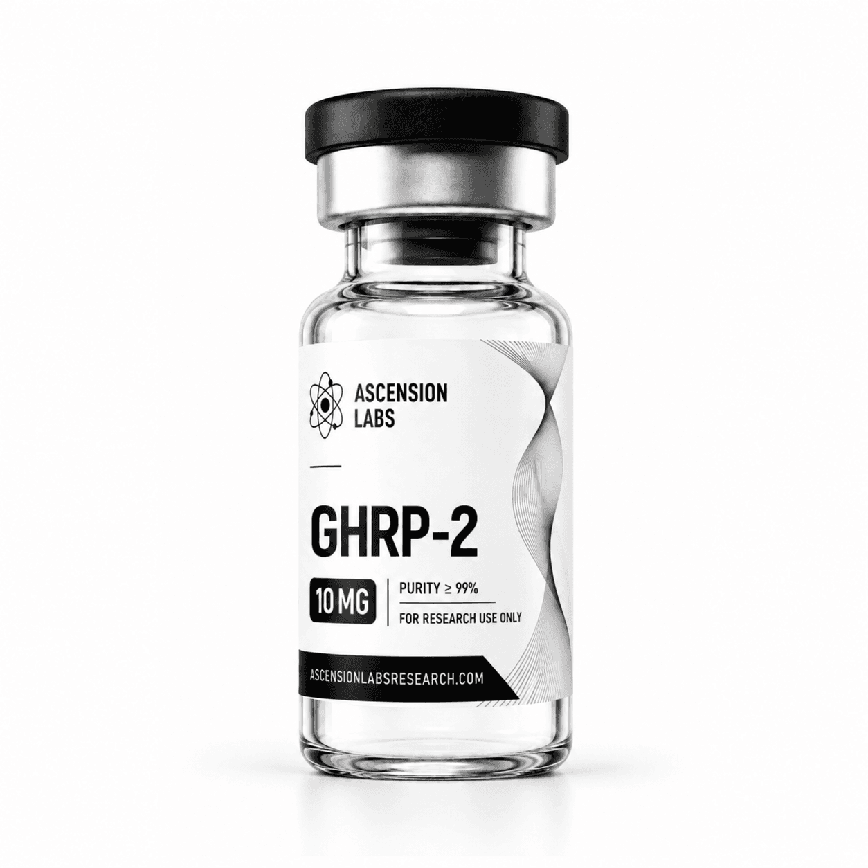 GHRP-2 10mg research peptide vial — Ascension Labs