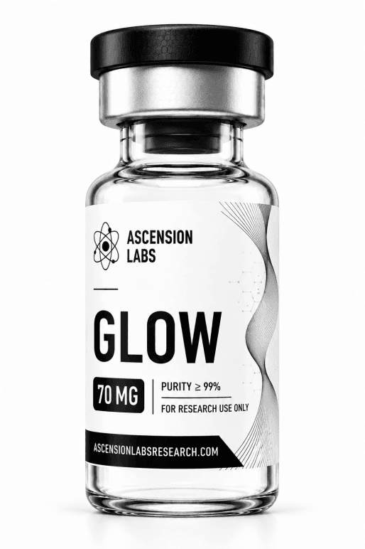 GLOW  70mg Research Peptide Vial - Ascension Labs