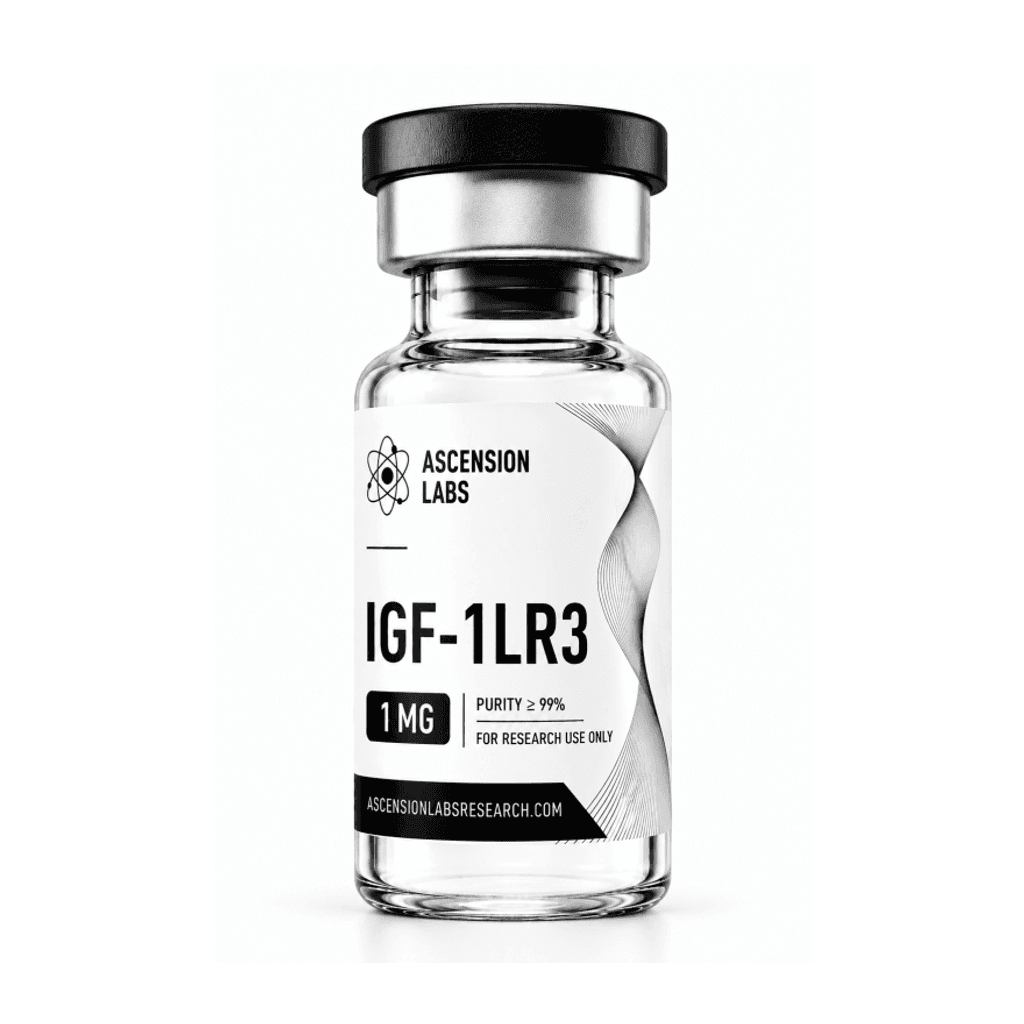 IGF-1 LR3 1mg research peptide vial — Ascension Labs