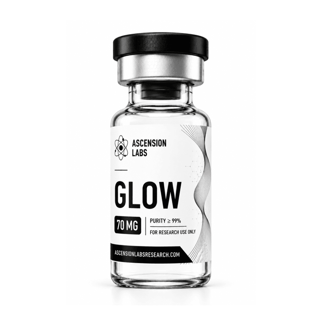 GLOW 70mg Research Peptide Vial - Ascension Labs